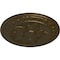 Ekena Millwork Exeter Ceiling Medallion (Fits Canopies up to 3 1/8"), Hand-Painted Brass, 17 3/4"OD x 1 1/8"P CM17EXBRS - alternate 2